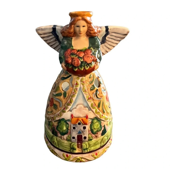 Jim Shore Spring Angel Votive Holder - Picture 6 of 9